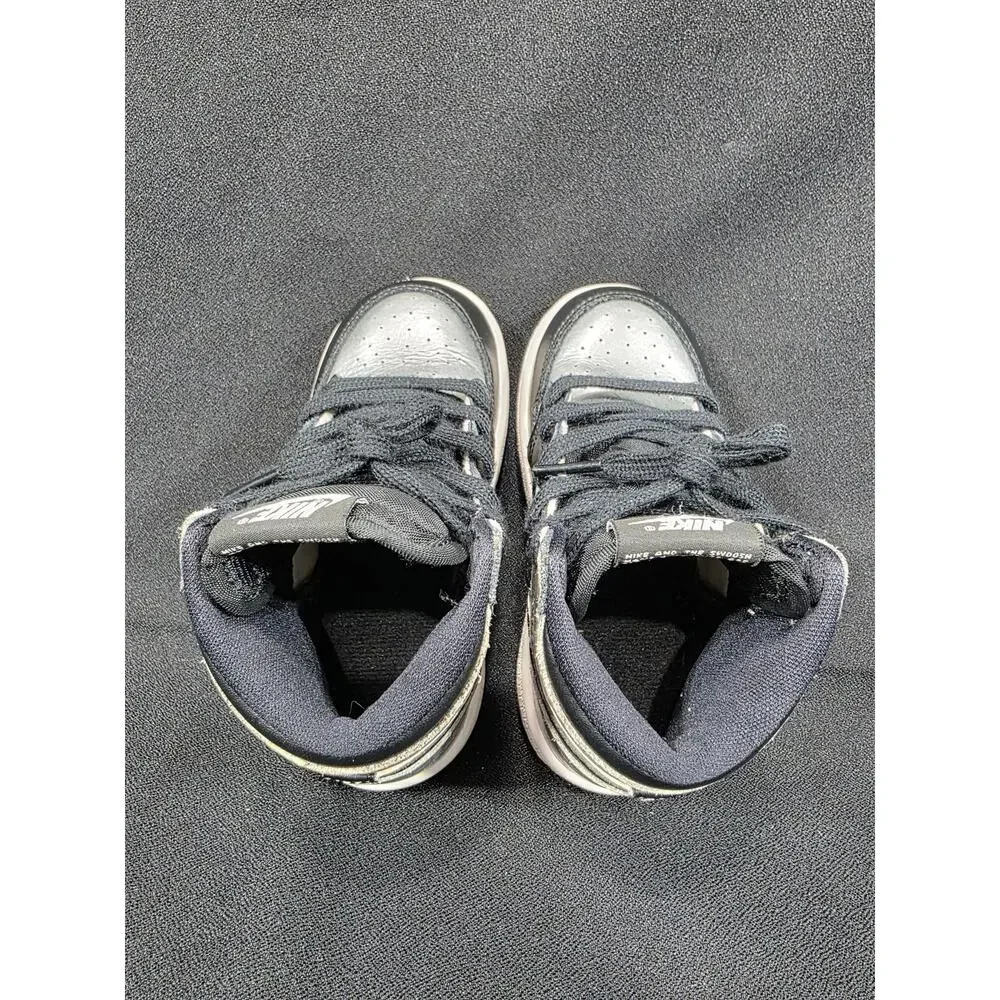 Nike Air Jordan 1 Retro High OG Leather Silver Toe Toddler Size 8C